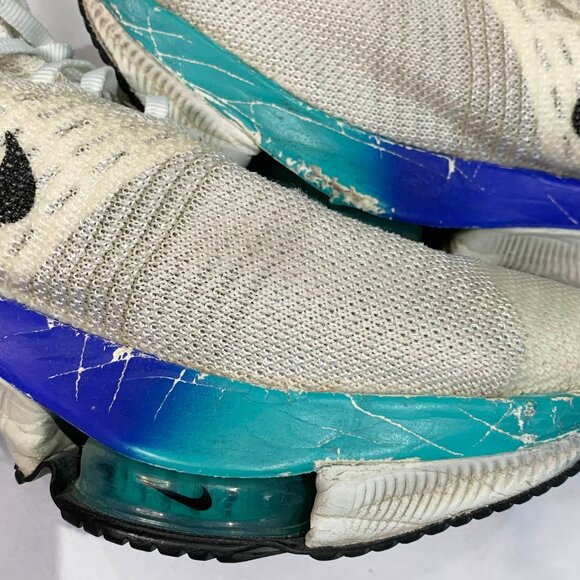 Nike Air Zoom Tempo NEXT% Flyknit White Pink Blue Men’s Running Shoes Size 8.5 - Picture 10 of 13